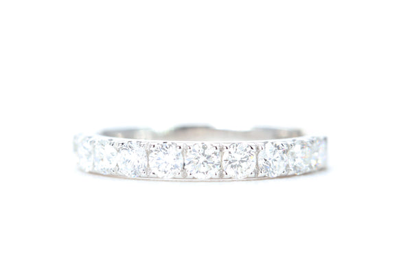 Micro Pavé One Carat Diamond Ring in 14K White Gold