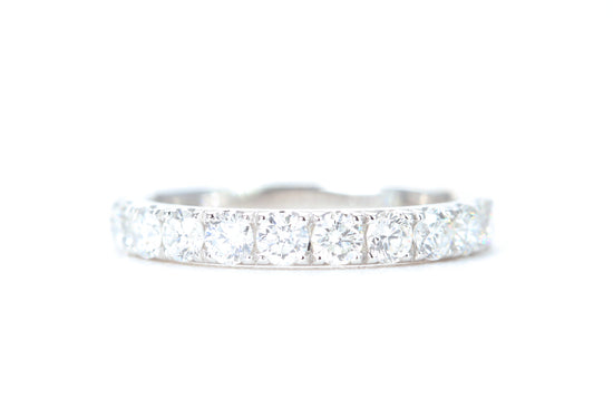 Micro Pavé One Carat Diamond Ring in 14K White Gold