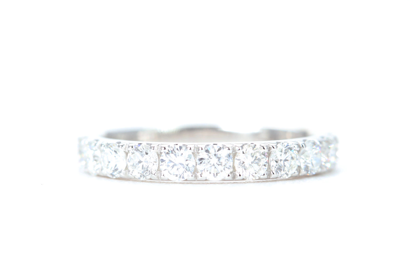 Micro Pavé One Carat Diamond Ring in 14K White Gold