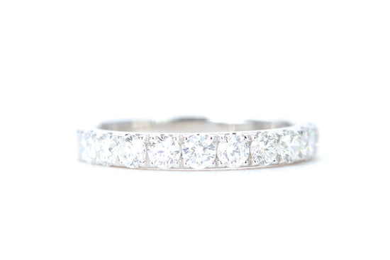 Micro Pavé One Carat Diamond Ring in 14K White Gold