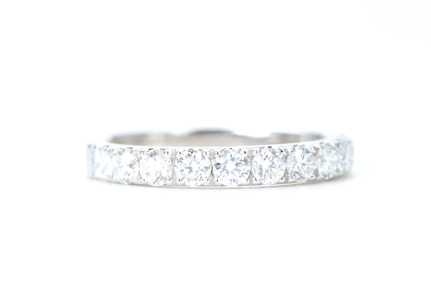 Micro Pavé One Carat Diamond Ring in 14K White Gold