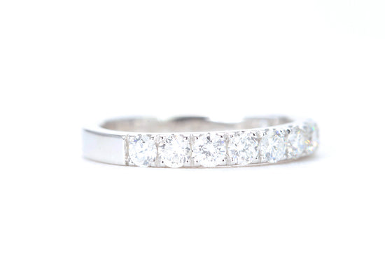 Micro Pavé One Carat Diamond Ring in 14K White Gold