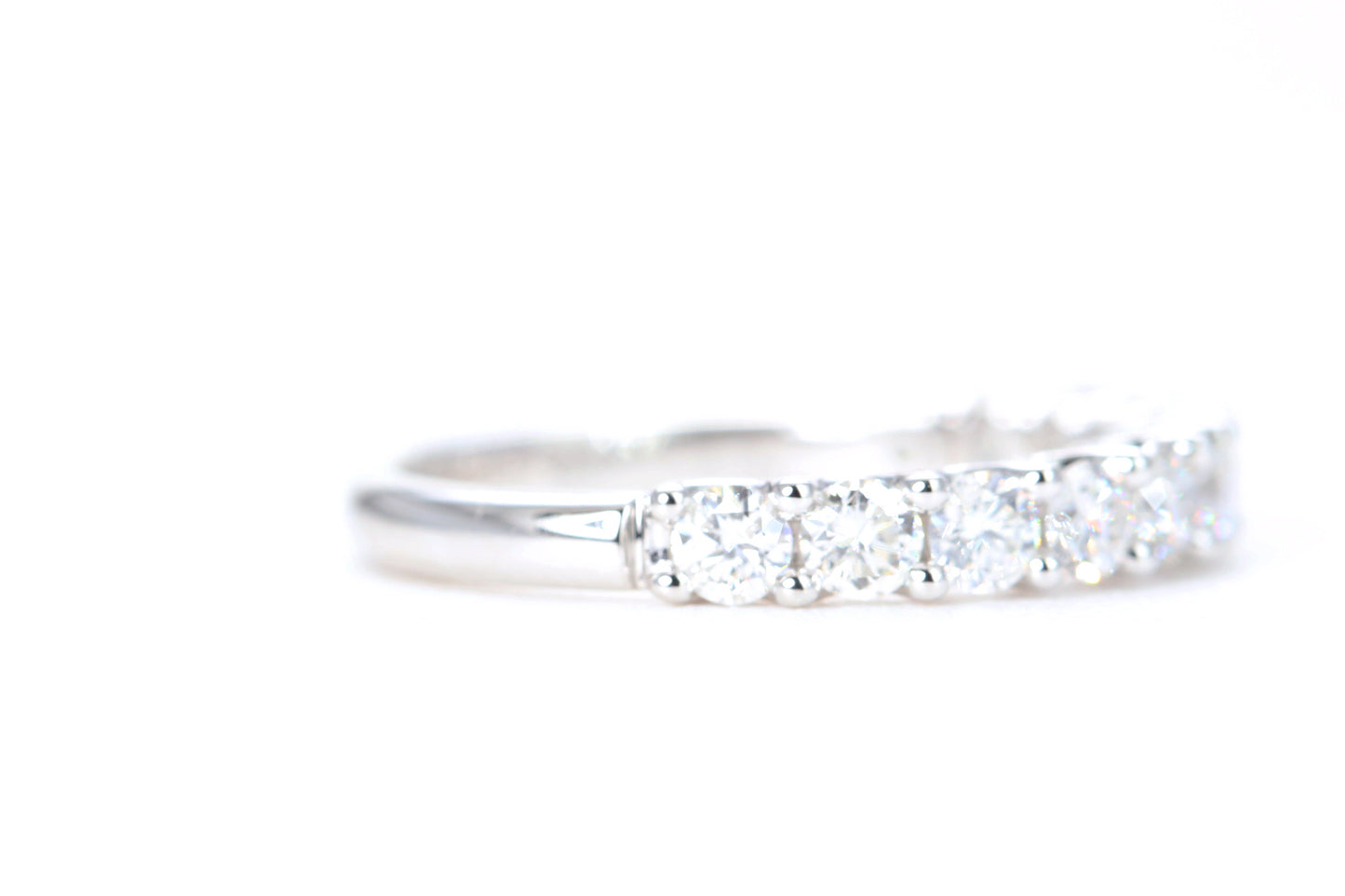 Micro Pavé One Carat Diamond Ring in 14K White Gold