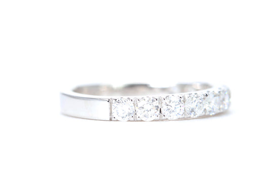 Micro Pavé One Carat Diamond Ring in 14K White Gold