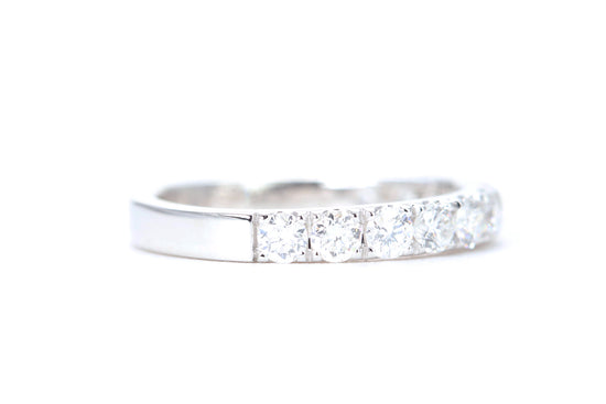 Micro Pavé One Carat Diamond Ring in 14K White Gold