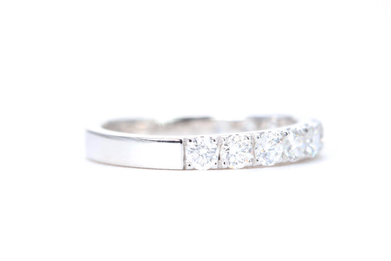 Micro Pavé One Carat Diamond Ring in 14K White Gold