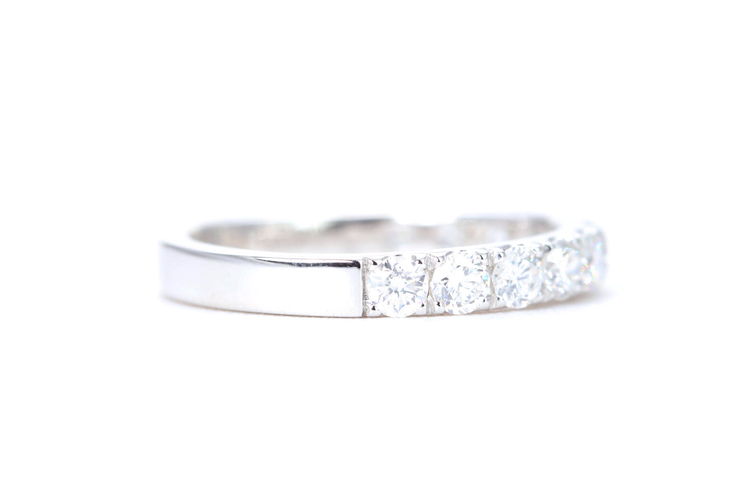 Micro Pavé One Carat Diamond Ring in 14K White Gold