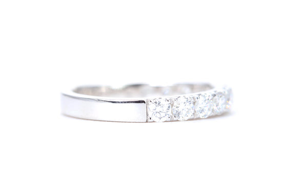 Micro Pavé One Carat Diamond Ring in 14K White Gold