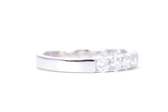 Micro Pavé One Carat Diamond Ring in 14K White Gold