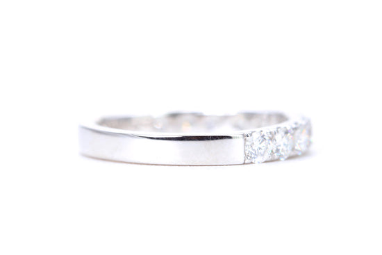 Micro Pavé One Carat Diamond Ring in 14K White Gold