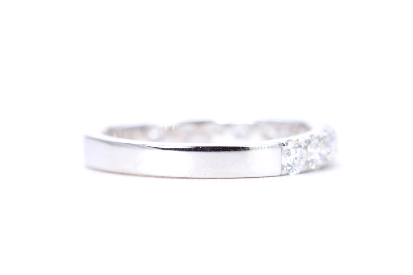 Micro Pavé One Carat Diamond Ring in 14K White Gold