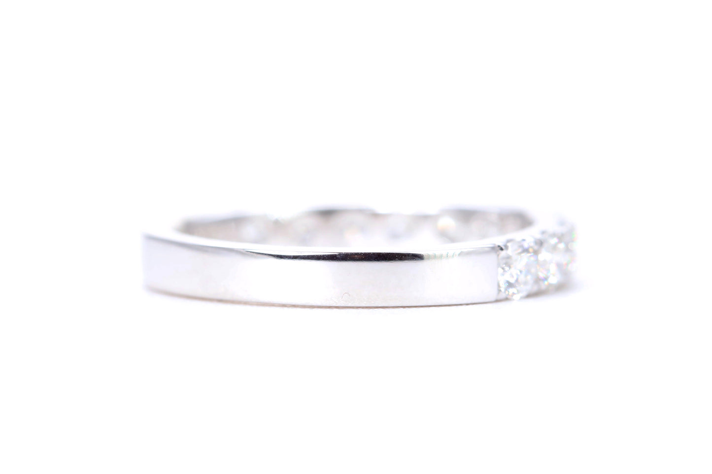 Micro Pavé One Carat Diamond Ring in 14K White Gold