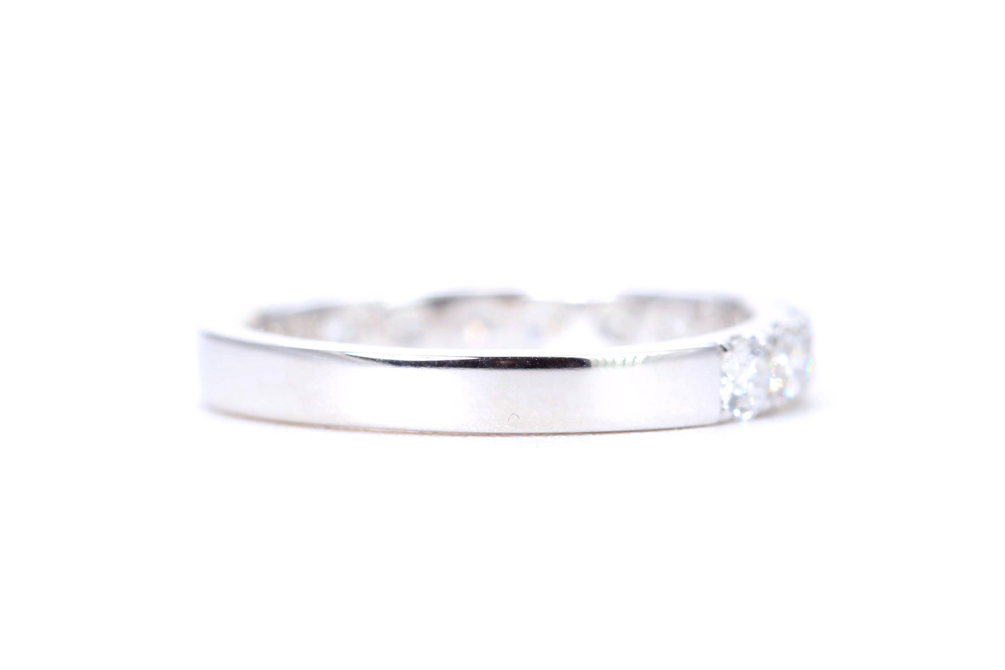 Micro Pavé One Carat Diamond Ring in 14K White Gold