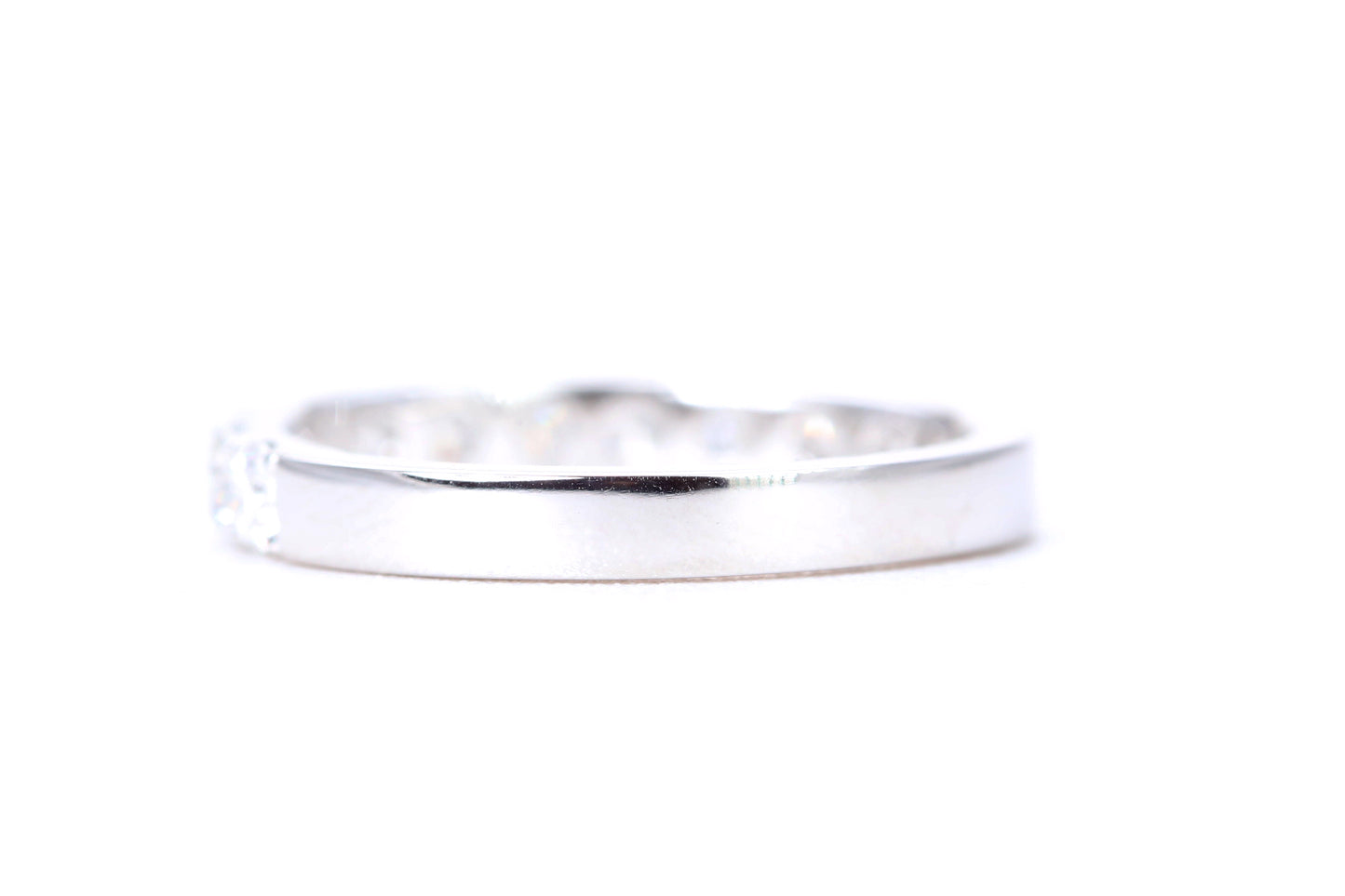 Micro Pavé One Carat Diamond Ring in 14K White Gold
