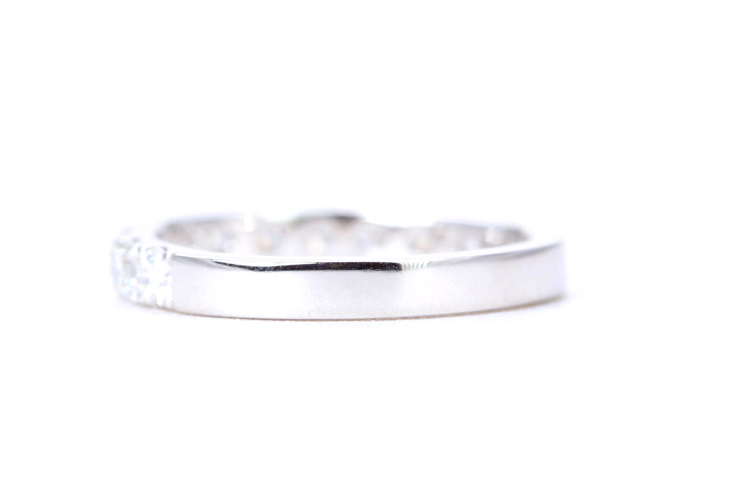 Micro Pavé One Carat Diamond Ring in 14K White Gold