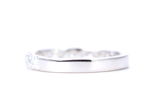 Micro Pavé One Carat Diamond Ring in 14K White Gold