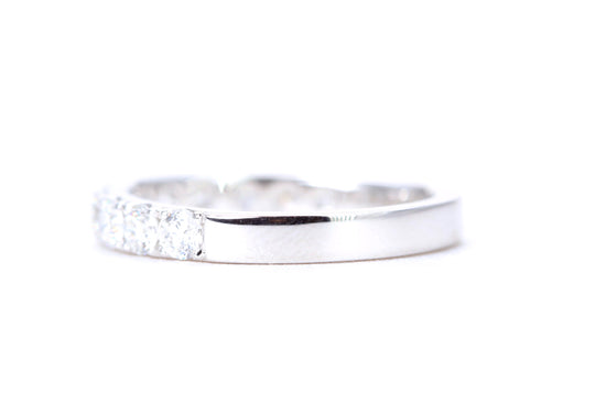 Micro Pavé One Carat Diamond Ring in 14K White Gold