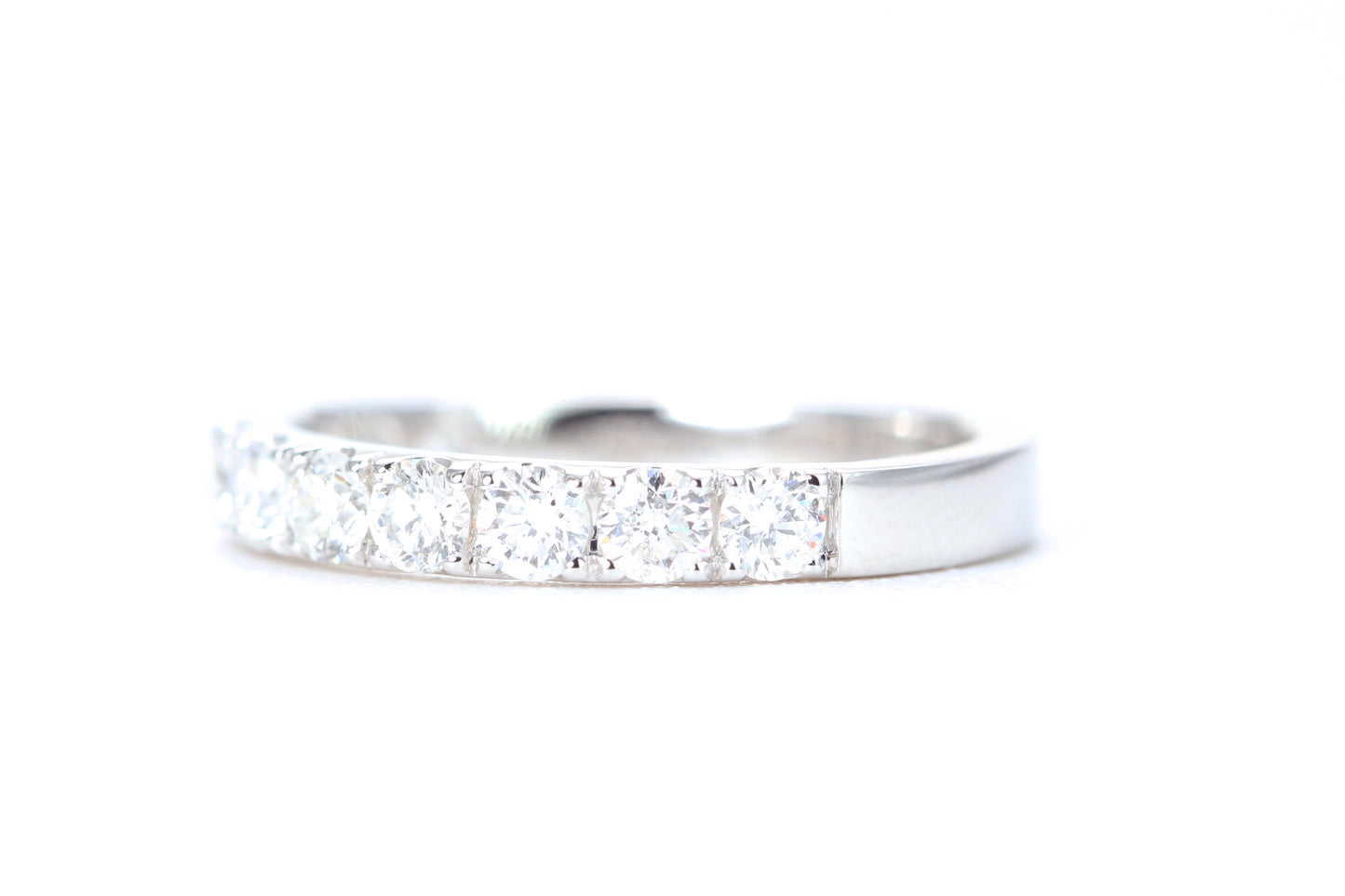 Micro Pavé One Carat Diamond Ring in 14K White Gold