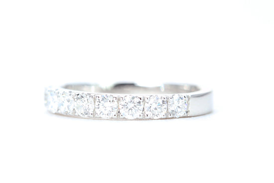 Micro Pavé One Carat Diamond Ring in 14K White Gold