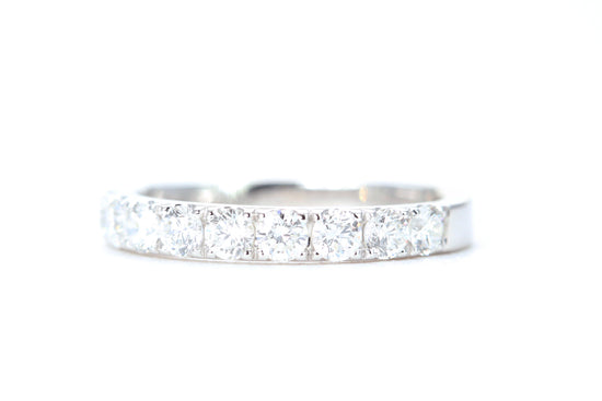 Micro Pavé One Carat Diamond Ring in 14K White Gold