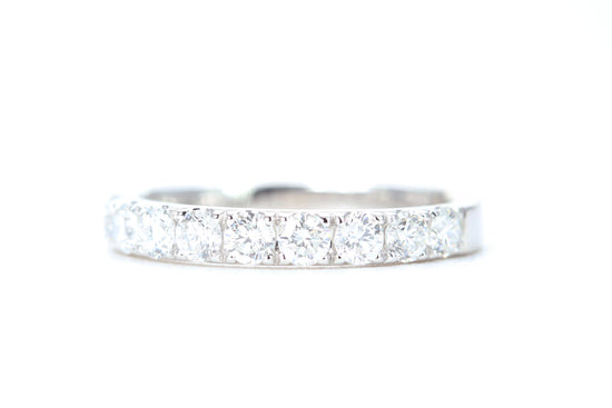 Micro Pavé One Carat Diamond Ring in 14K White Gold