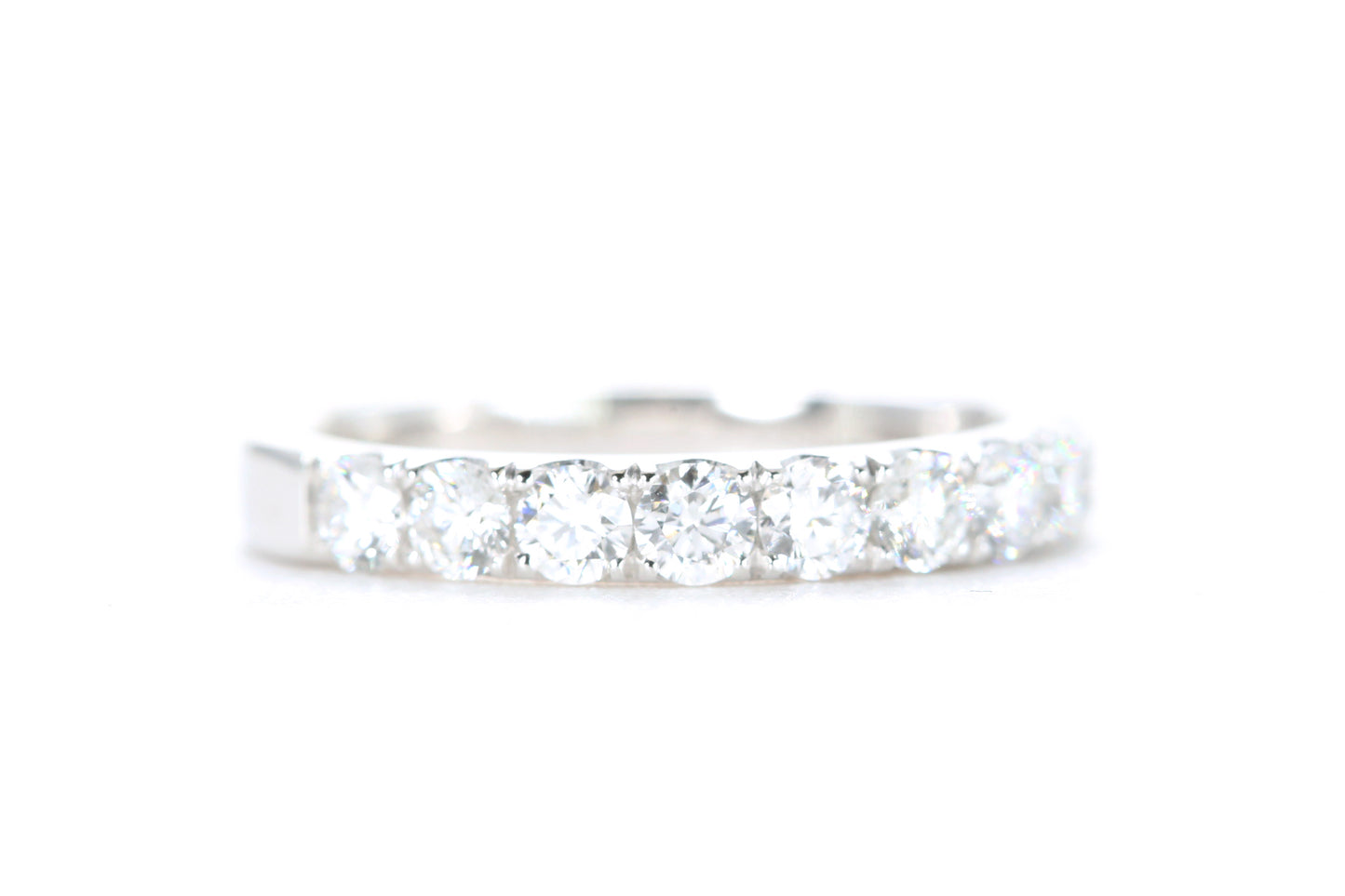 Micro Pavé Diamond Ring One Carat in Platinum
