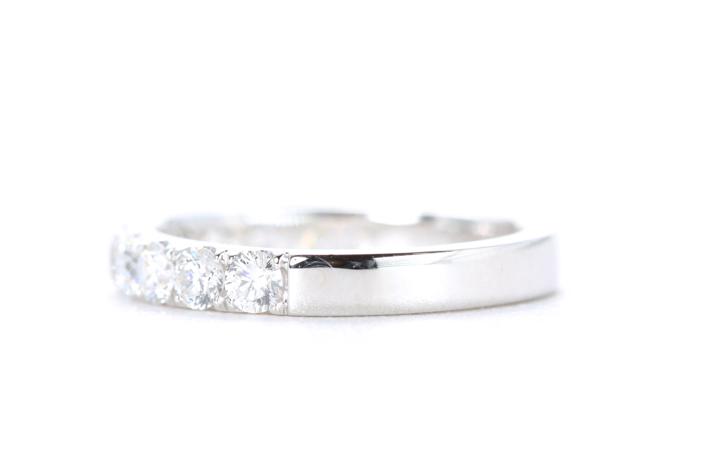 Micro Pavé Diamond Ring One Carat in Platinum