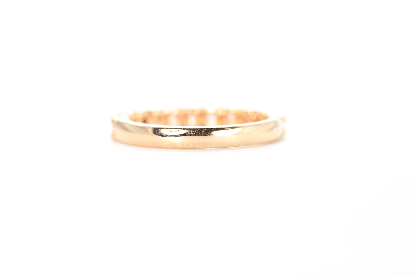 Micro Pavé One Carat Diamond Ring in 18K Rose Gold