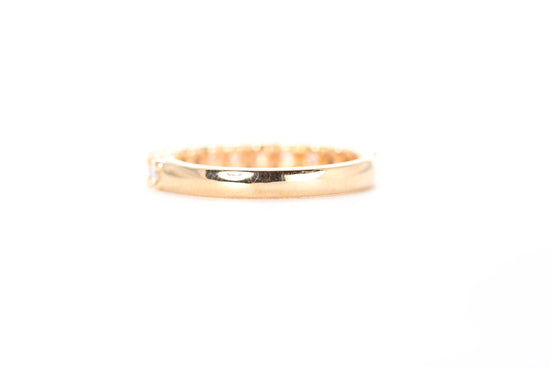 Micro Pavé One Carat Diamond Ring in 18K Rose Gold