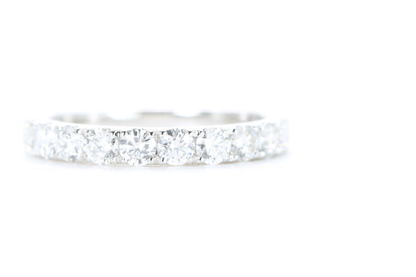 Micro Pavé Diamond Ring One Carat in White Gold