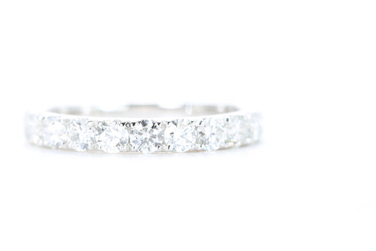 Micro Pavé Diamond Ring One Carat in White Gold
