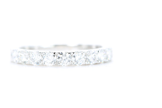 Micro Pavé Diamond Ring One Carat in White Gold