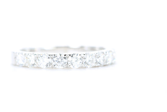 Micro Pavé Diamond Ring One Carat in White Gold