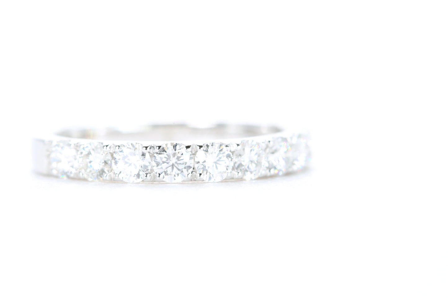 Micro Pavé Diamond Ring One Carat in White Gold