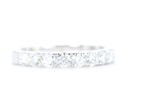 Micro Pavé Diamond Ring One Carat in White Gold