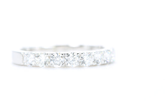 Micro Pavé Diamond Ring One Carat in White Gold