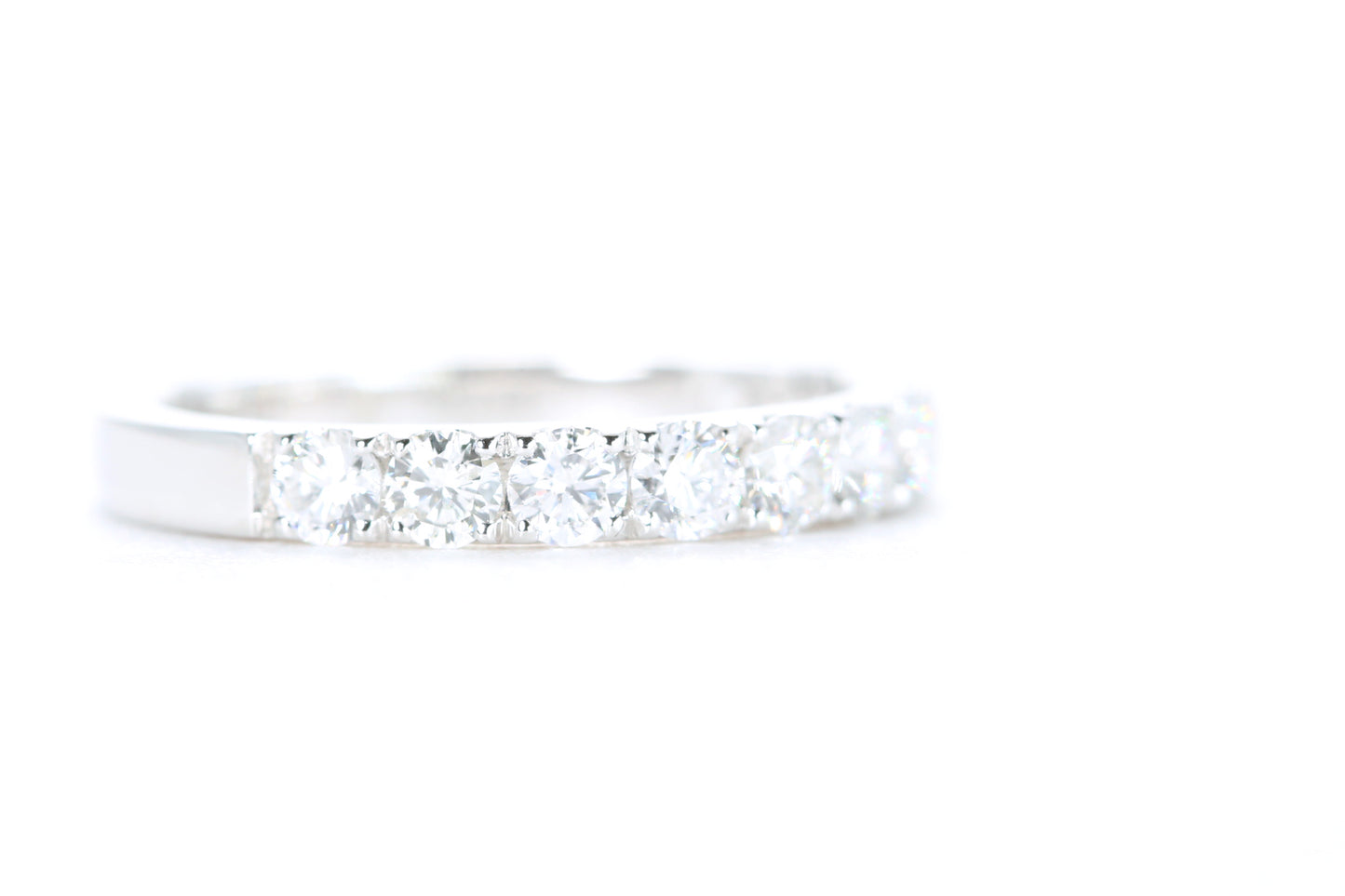 Micro Pavé Diamond Ring One Carat in White Gold