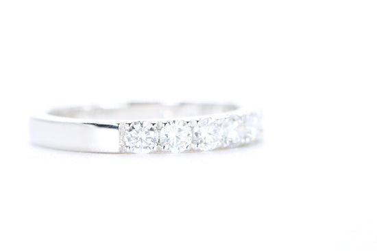 Micro Pavé Diamond Ring One Carat in White Gold