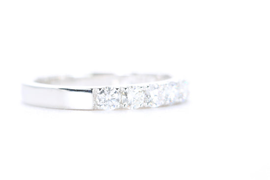 Micro Pavé Diamond Ring One Carat in White Gold