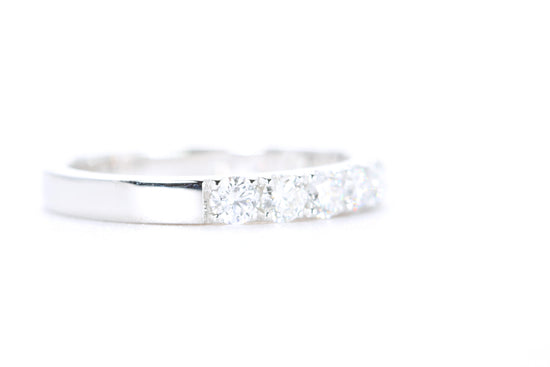 Micro Pavé Diamond Ring One Carat in White Gold
