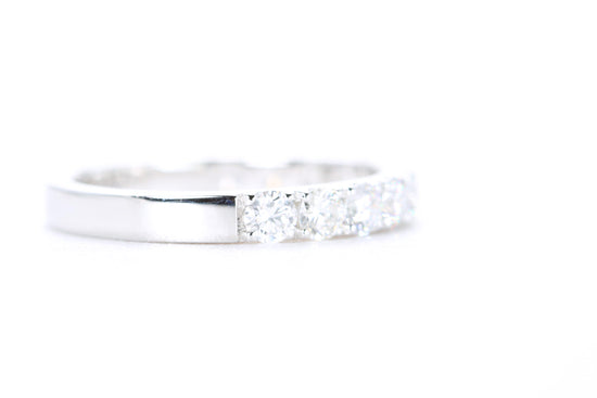 Micro Pavé Diamond Ring One Carat in White Gold