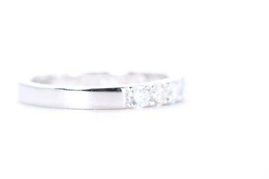 Micro Pavé Diamond Ring One Carat in White Gold