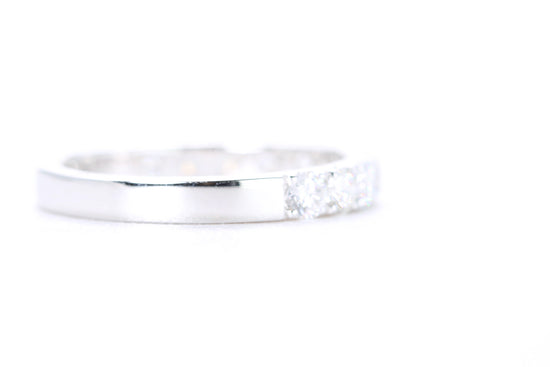 Micro Pavé Diamond Ring One Carat in White Gold