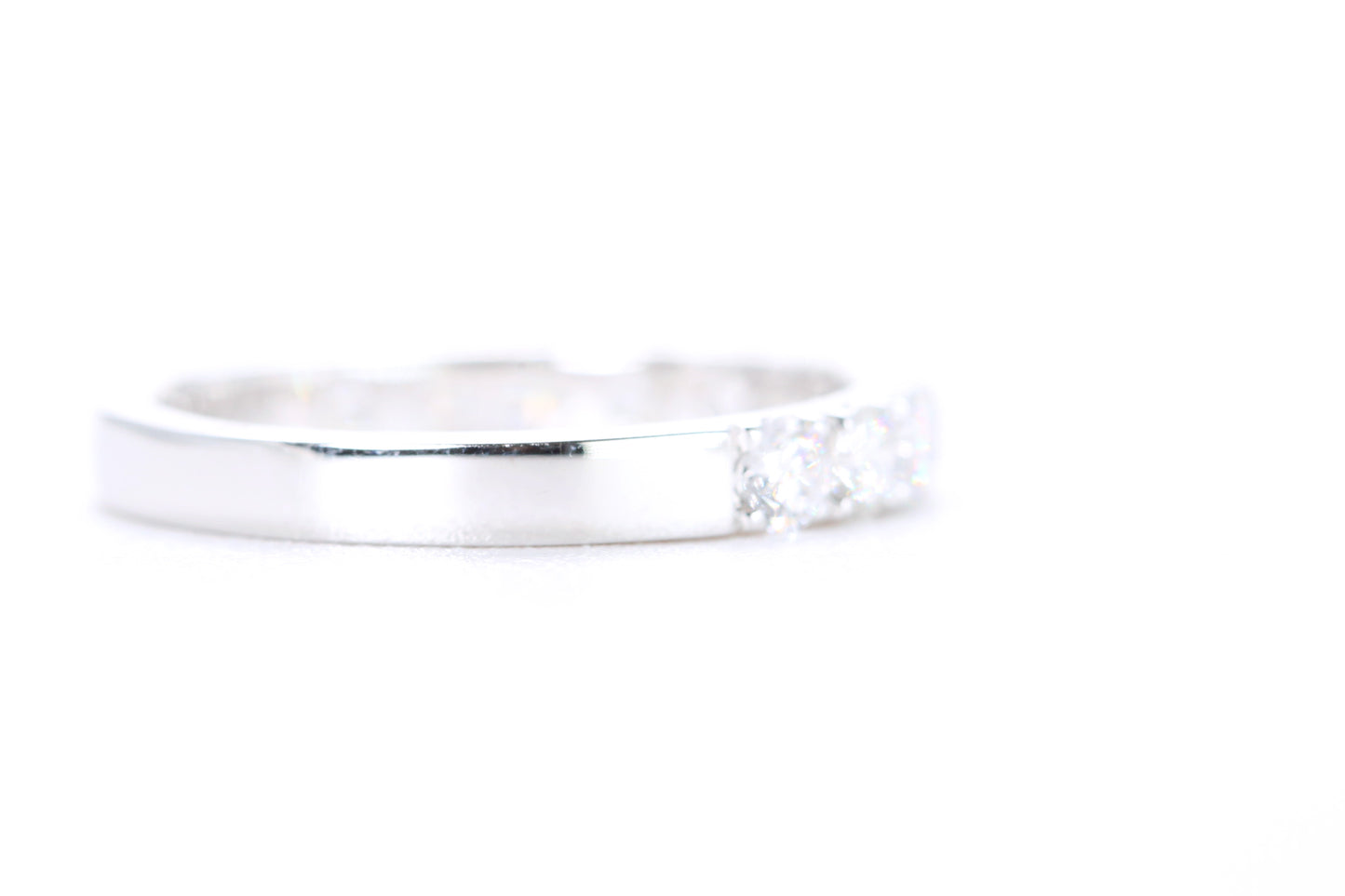 Micro Pavé Diamond Ring One Carat in White Gold