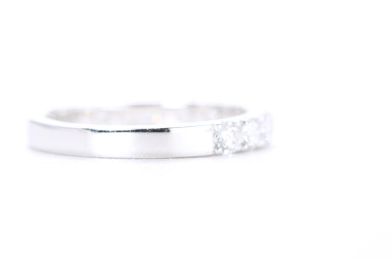 Micro Pavé Diamond Ring One Carat in White Gold