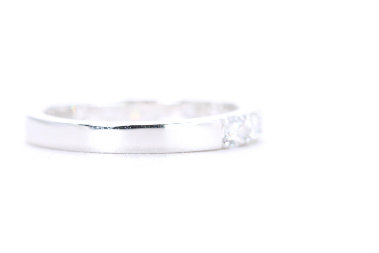 Micro Pavé Diamond Ring One Carat in White Gold