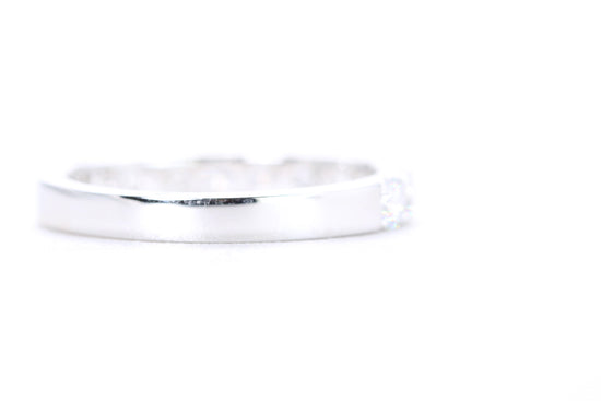 Micro Pavé Diamond Ring One Carat in White Gold