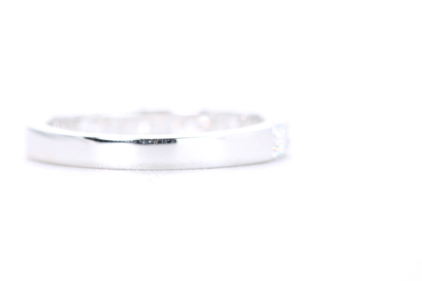 Micro Pavé Diamond Ring One Carat in White Gold