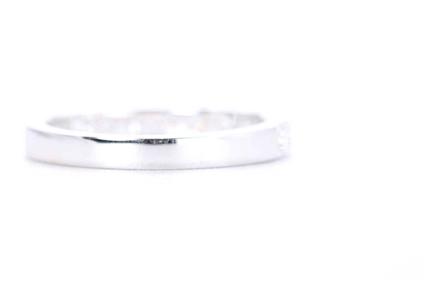 Micro Pavé Diamond Ring One Carat in White Gold