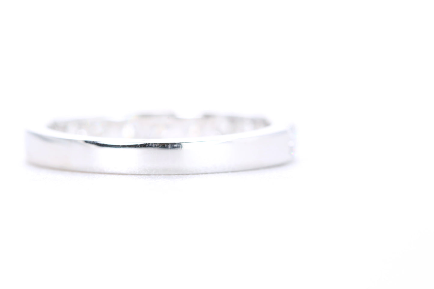 Micro Pavé Diamond Ring One Carat in White Gold